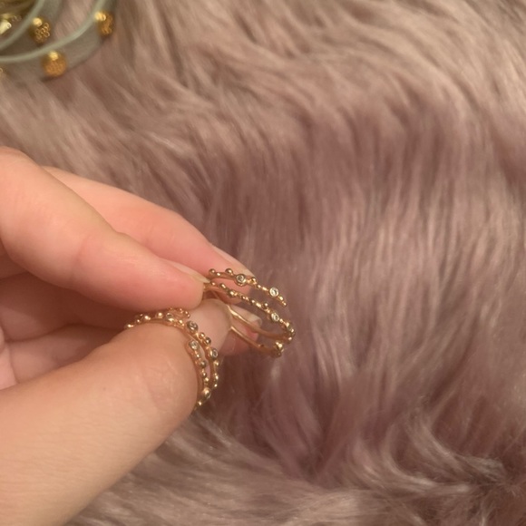 2 Kendra Scott Stackable Rose Gold rings - Picture 3 of 3